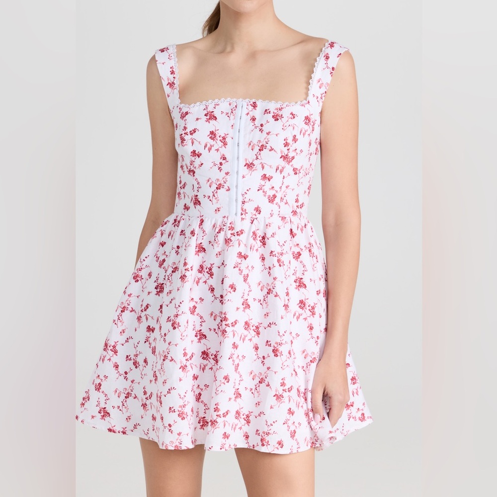 Reformation Sheri printed linen mini dress